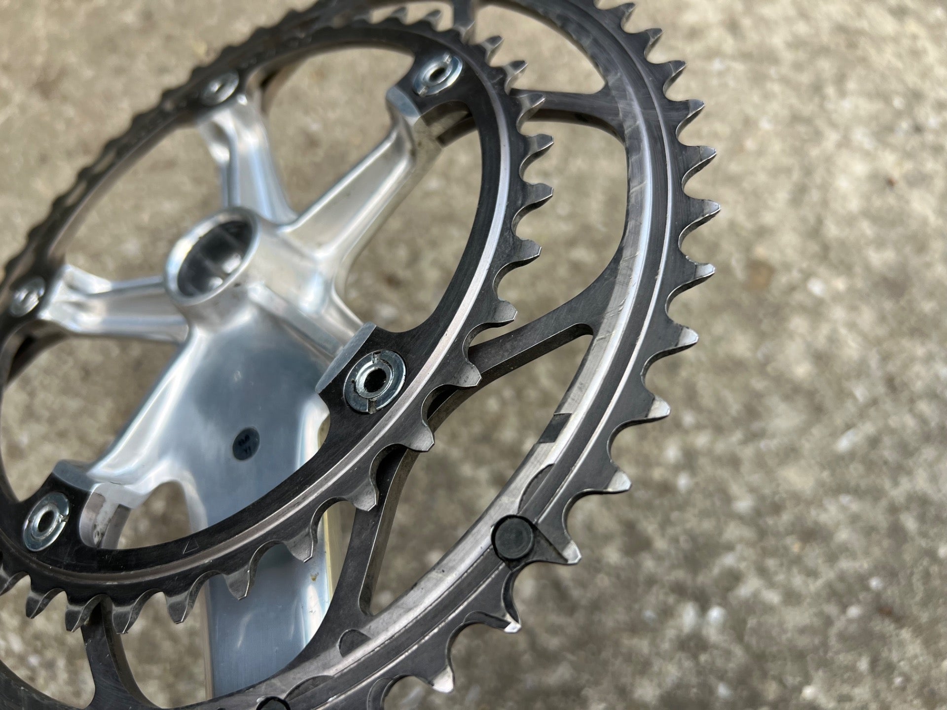 MINT Shimano Dura Ace FC-7701 172.5mm Crankset 53/39T Double 9 Speed Road Bike  - Image 11