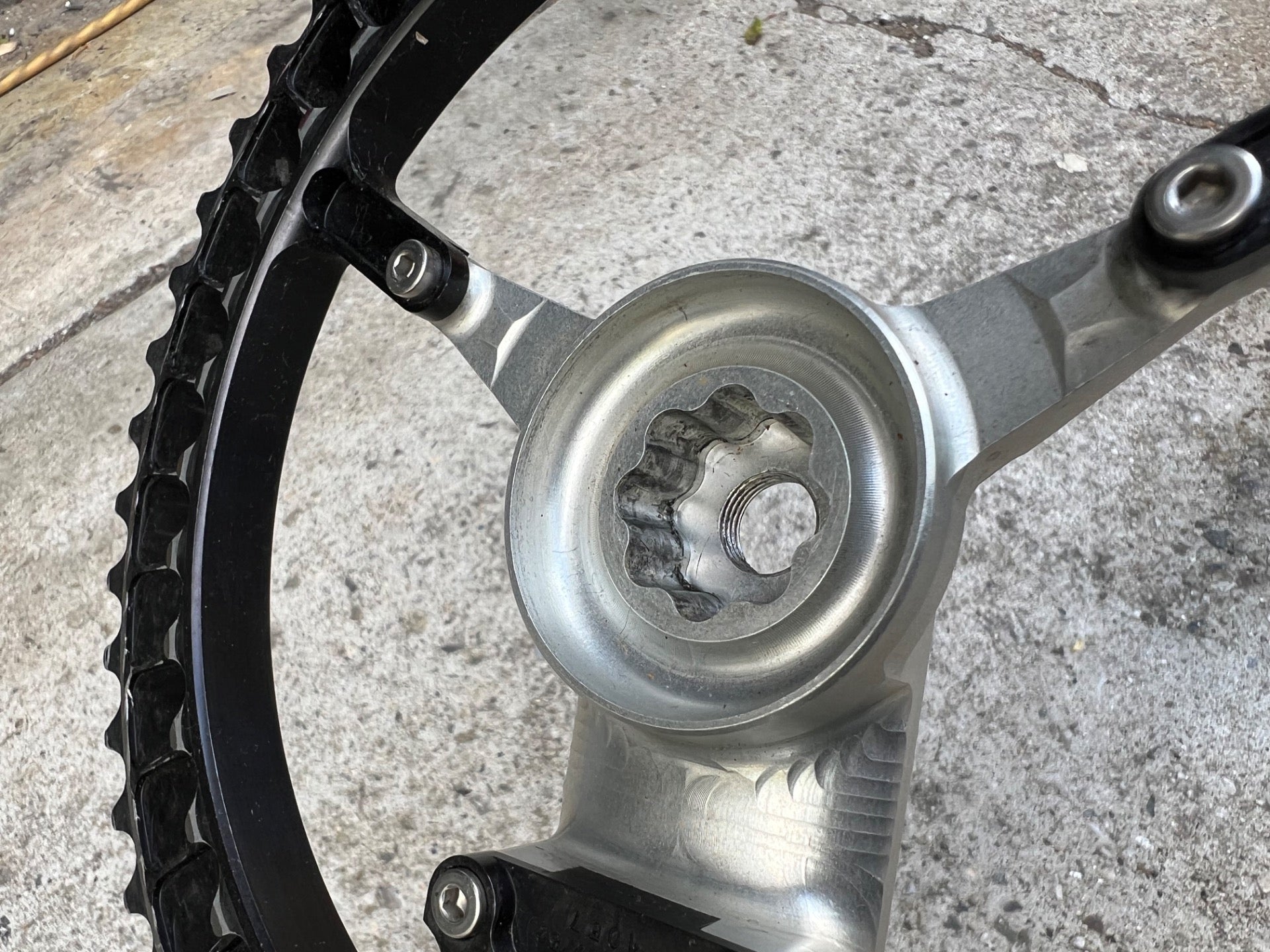 CODA Magic Motorcycle Moto 167.5mm Crankset 53/39T Road Bike Silver Cannondale  - Image 11