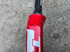 Used Trek RXL Bontrager 1 1/8” Tapered Carbon Fork Red White Aluminum Road Bike Race-Bicycle Bin
