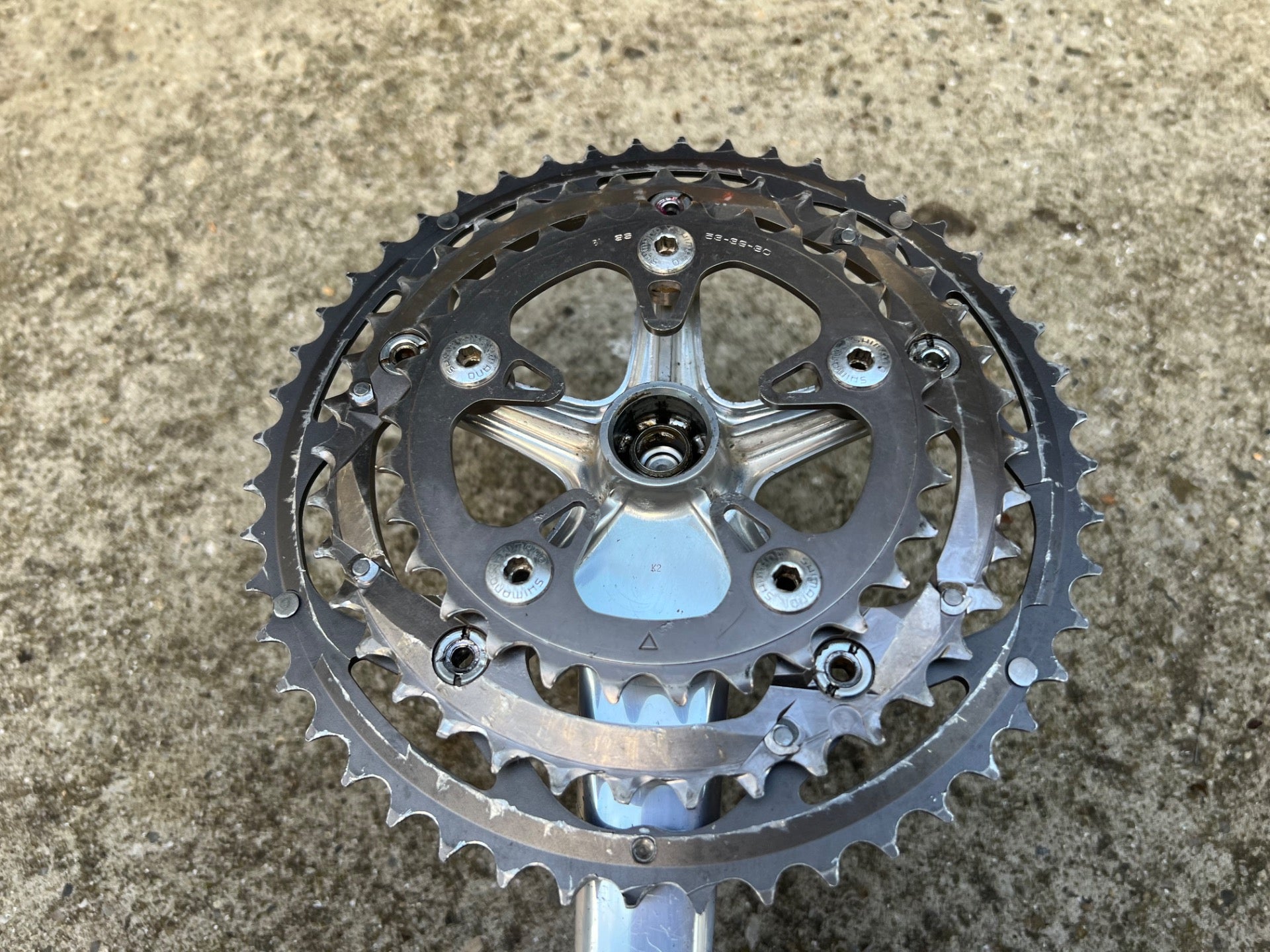 Shimano Dura Ace FC-7703 48-39-30 Triple Crankset 172.5mm Road Bike Silver  - Image 11