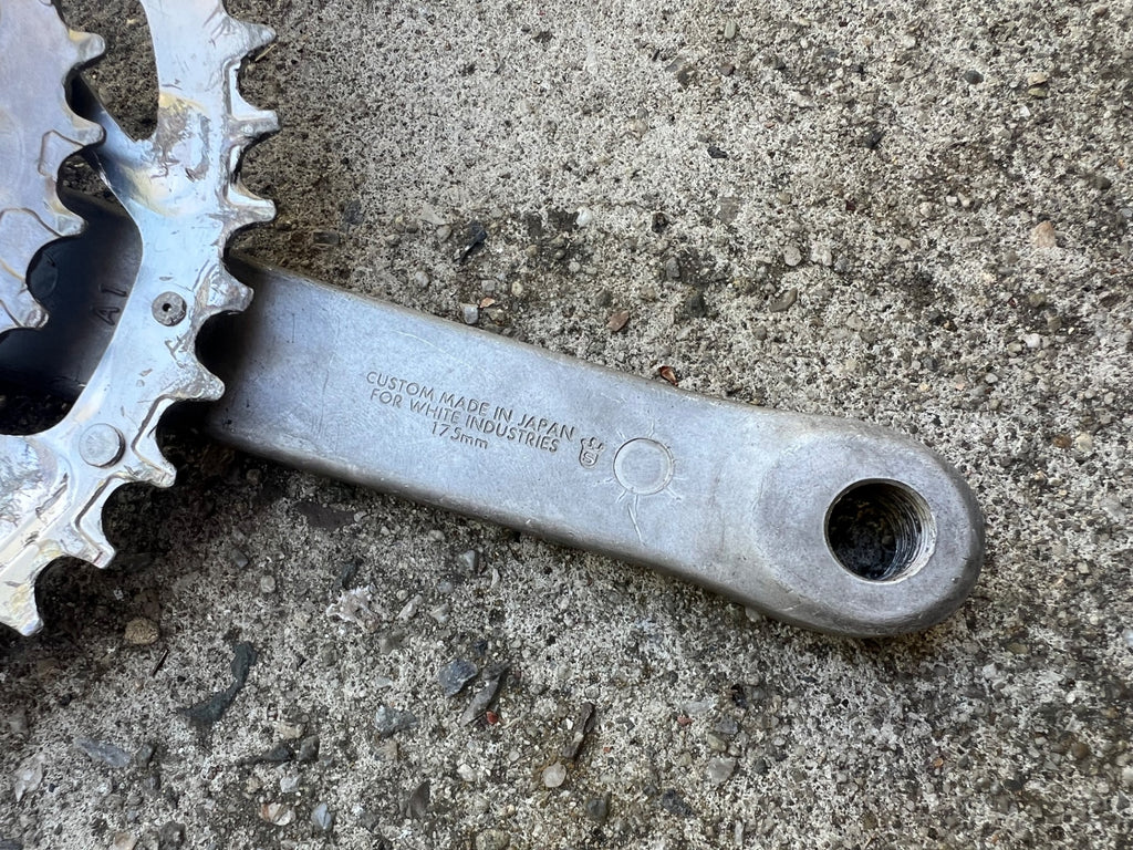 White Industires Sugino Crankset 175mm 22/32/42T Vintage MTB  - Image 11