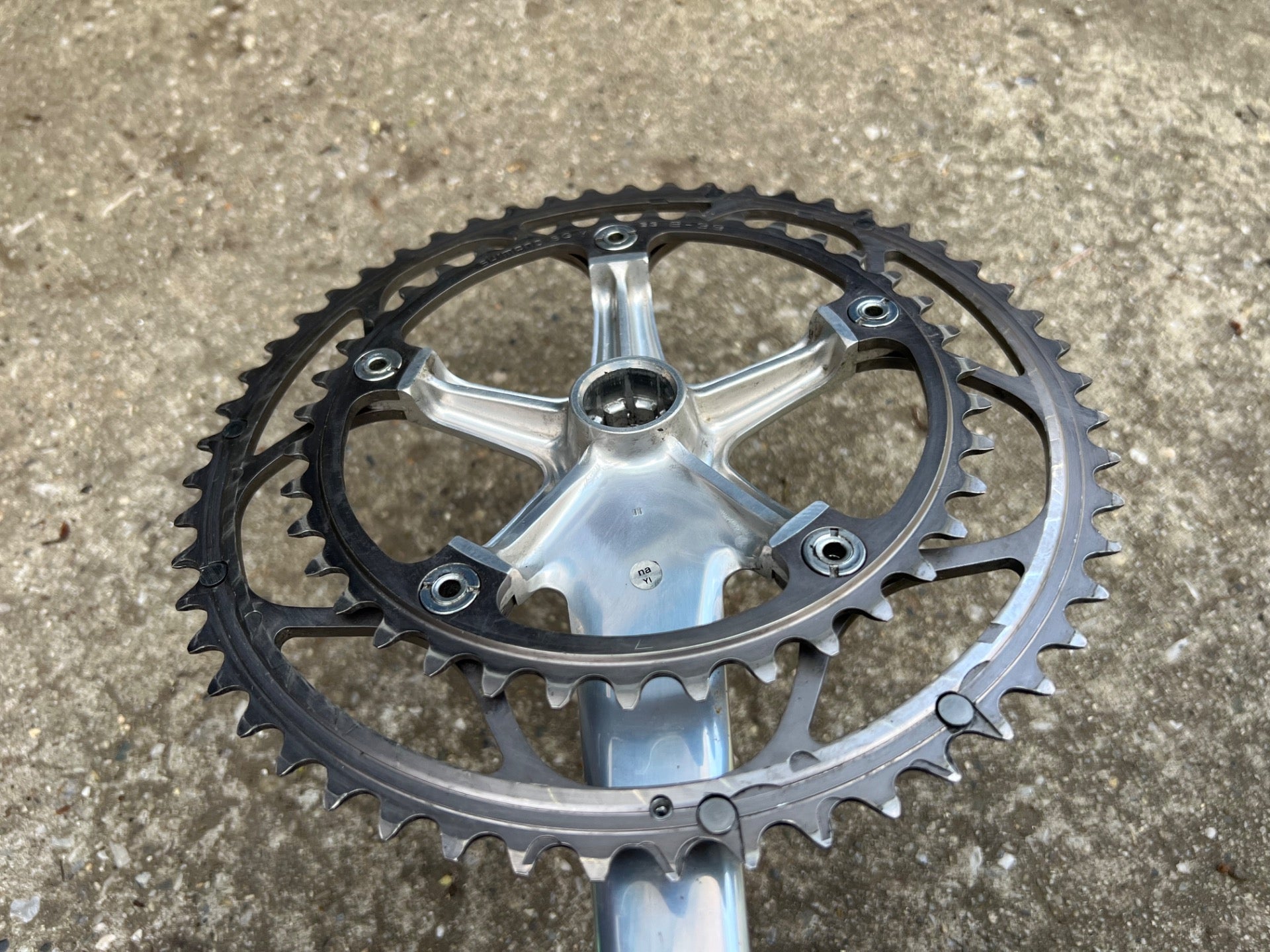 MINT Shimano Dura Ace FC-7701 172.5mm Crankset 53/39T Double 9 Speed Road Bike  - Image 12