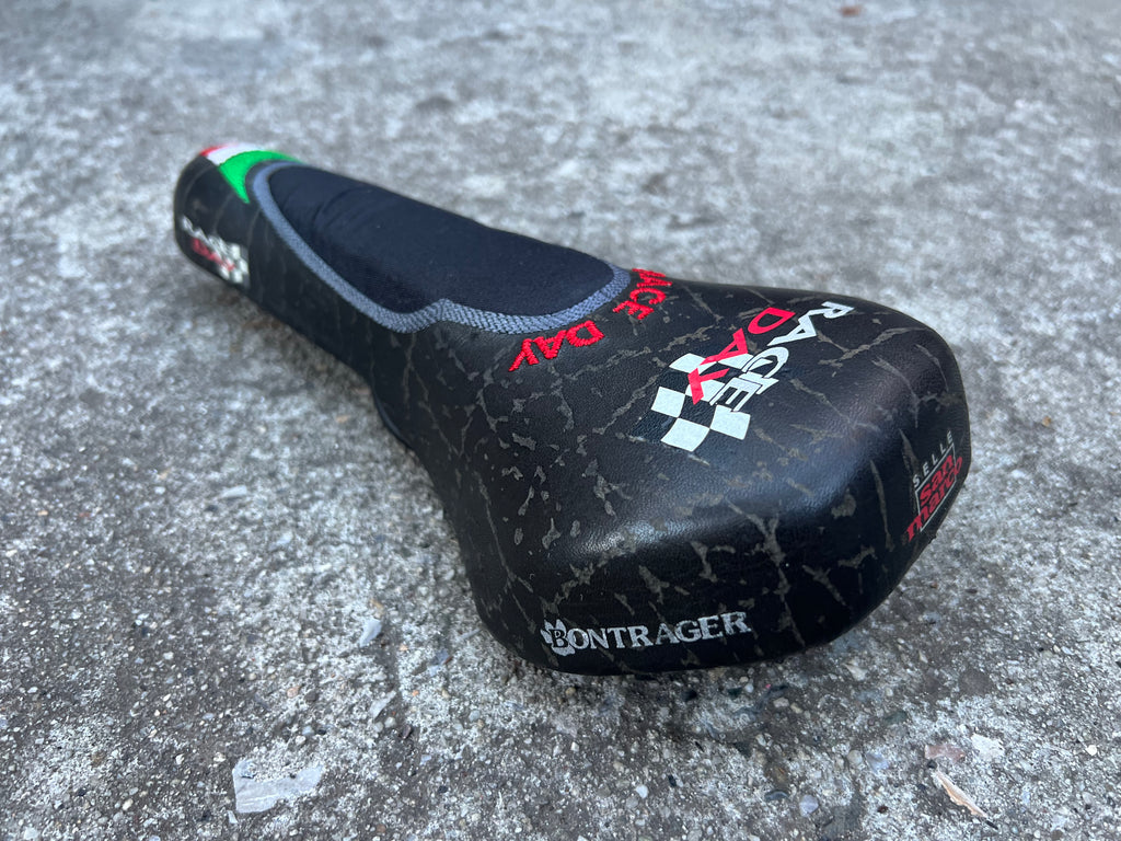MINT Selle San Marco Bontrager Race Day Saddle Vintage MTB Road Italy Italian Red Green