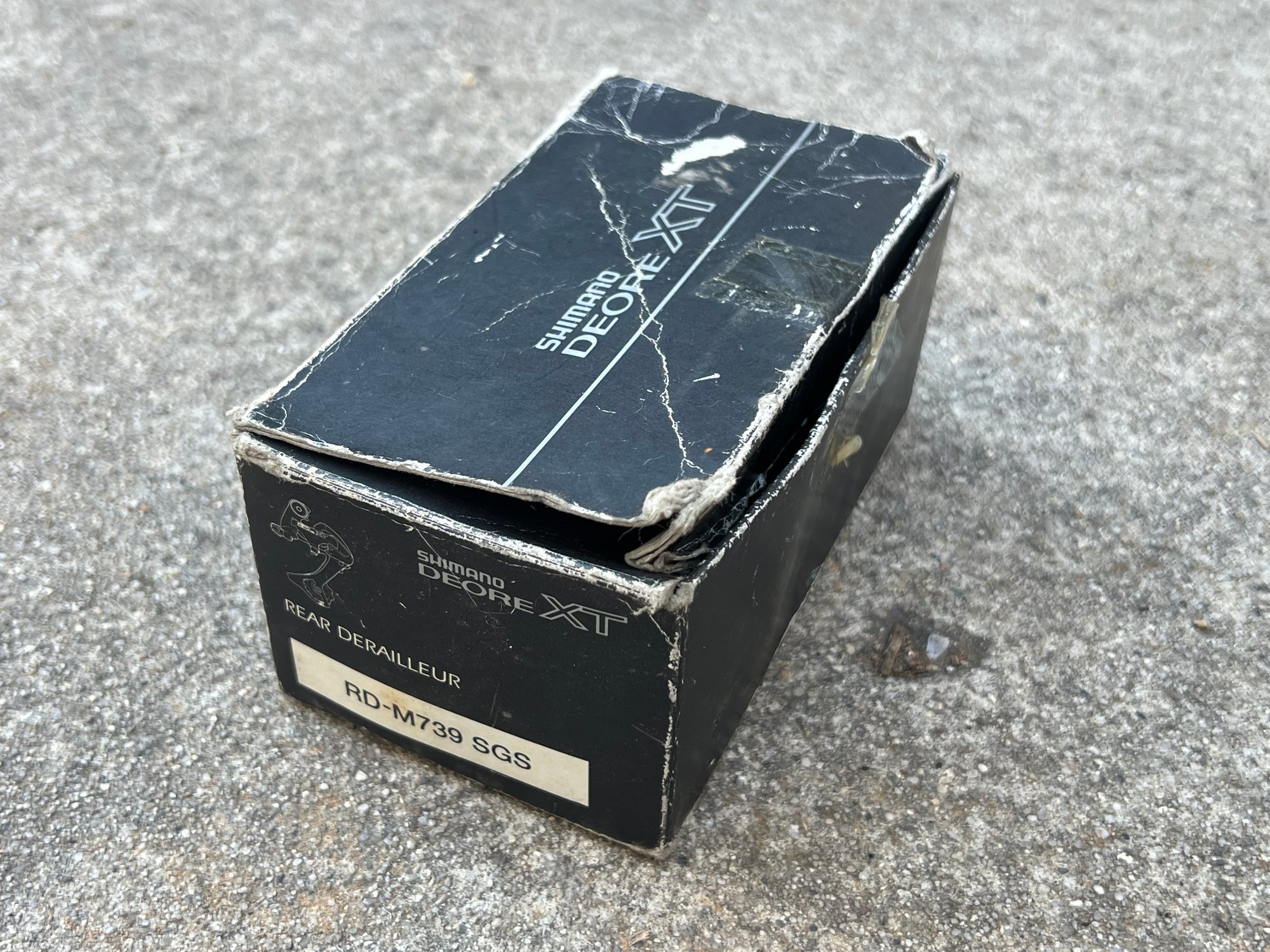 NOS Shimano Deore XT RD-M739 Rear Derailleur 8 Speed Long Cage Vintage MTB Mountain Bike