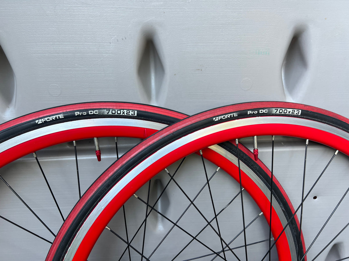 Formula Red 700c Track Fixie Flip Flop Wheelset 100/120 16T 32 Spoke Black