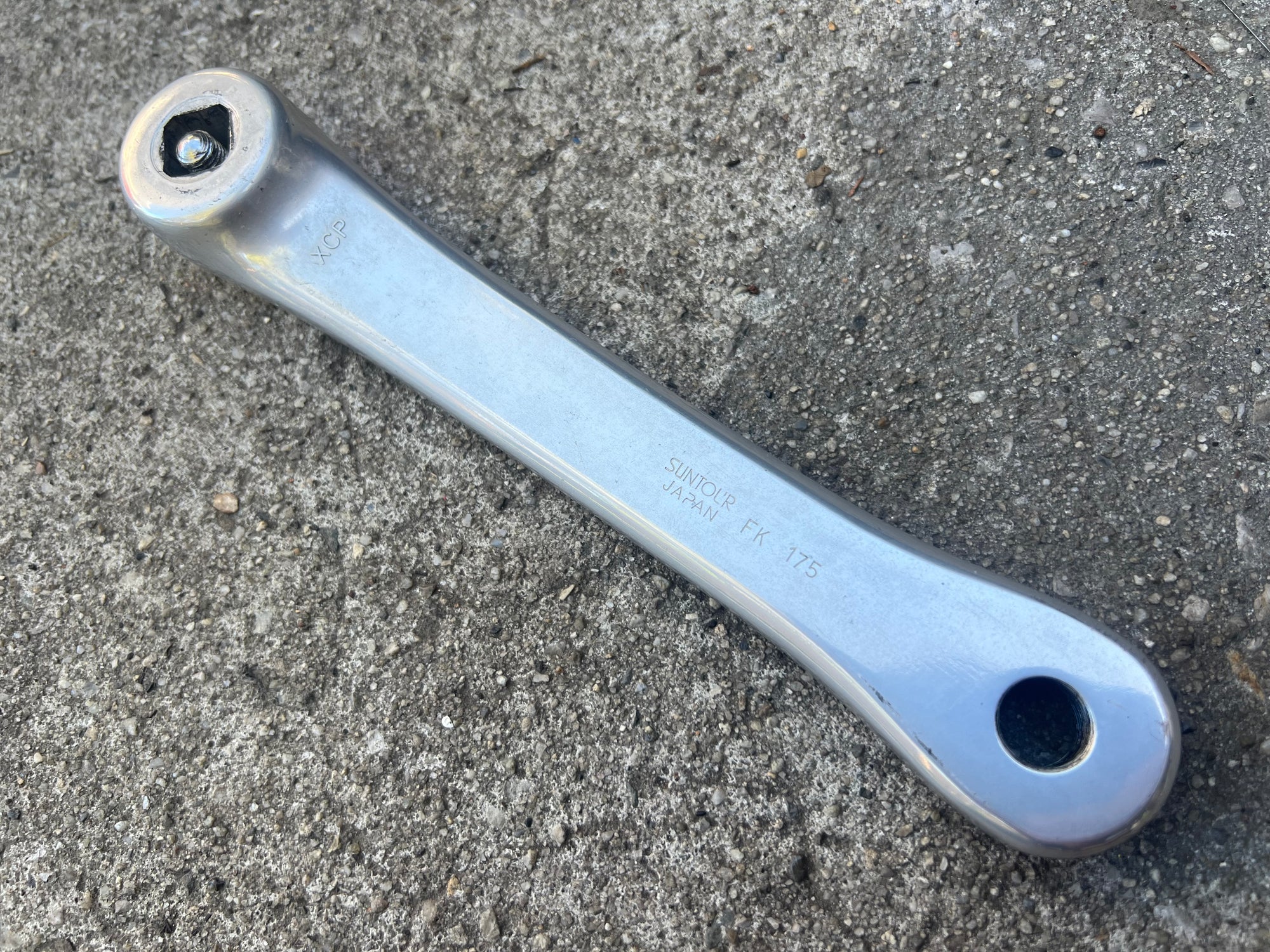 NICE Suntour XC Comp 175mm 26-38-48 Triple Vintage MTB Crankset Silver