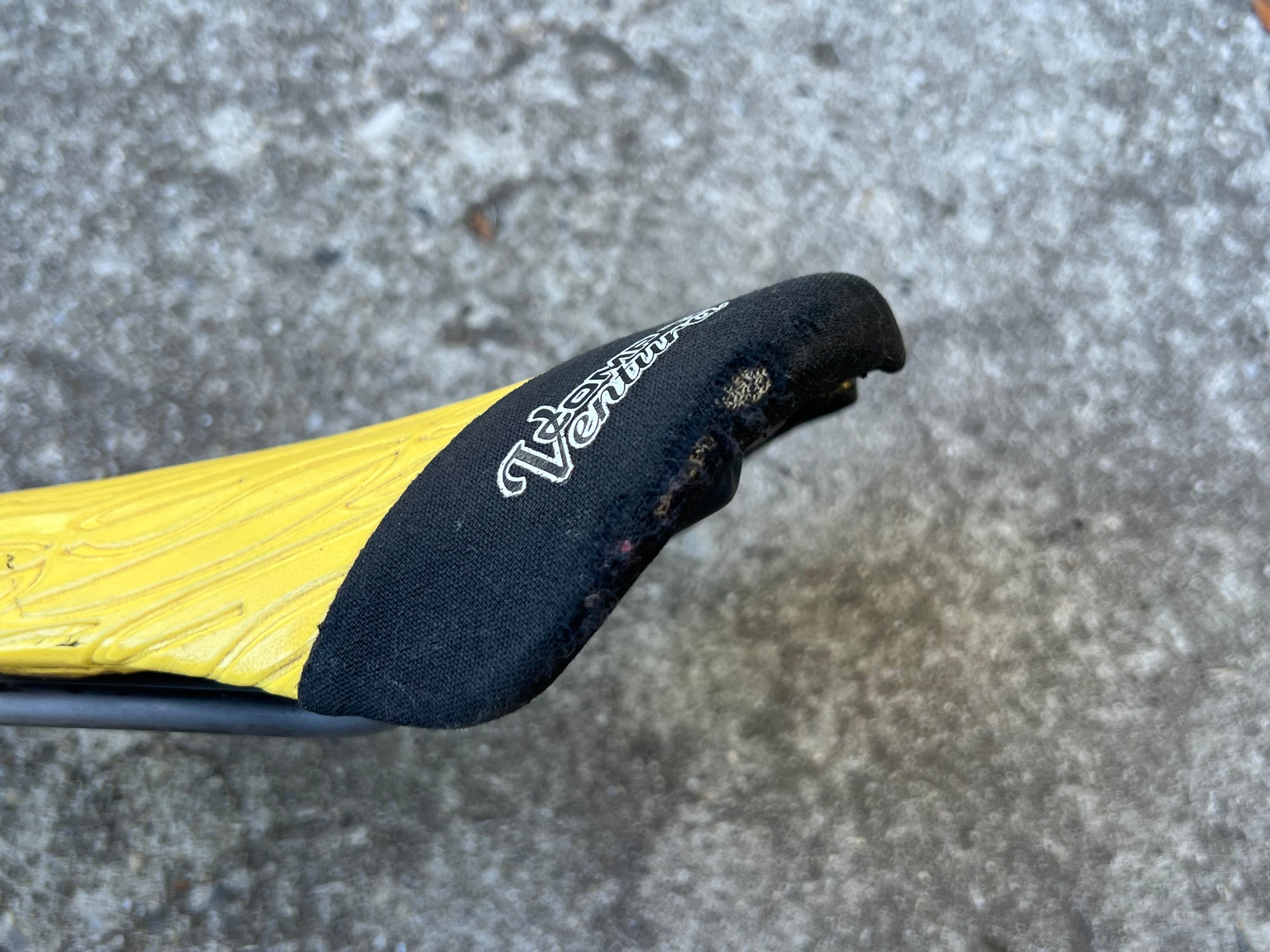 SDG Ventura Comp TI Titanium Saddle 270x140mm Yellow Vintage MTB Mountain