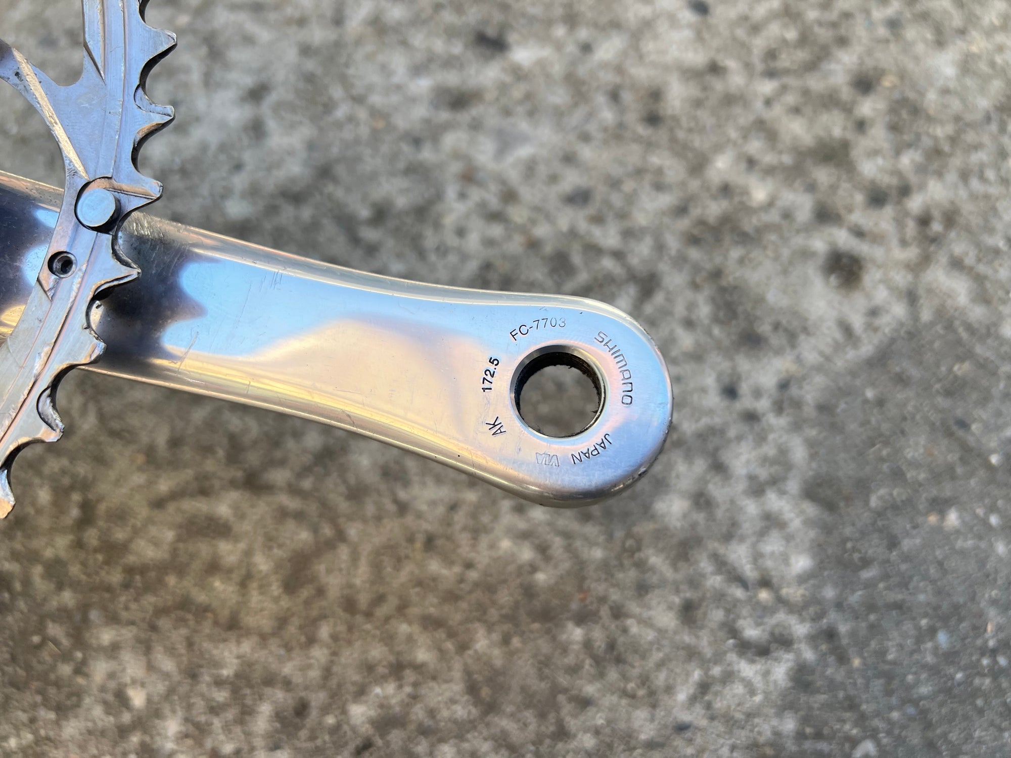Shimano Dura Ace 7703 Triple Crankset 172.5mm 53-39-30 Octalink V1 Road Bike