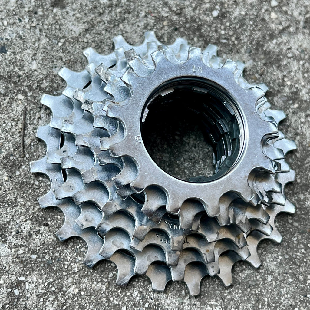 Shimano 7 Speed 13-24T Uniglide Cassette Vintage Road Touring Bike Silver