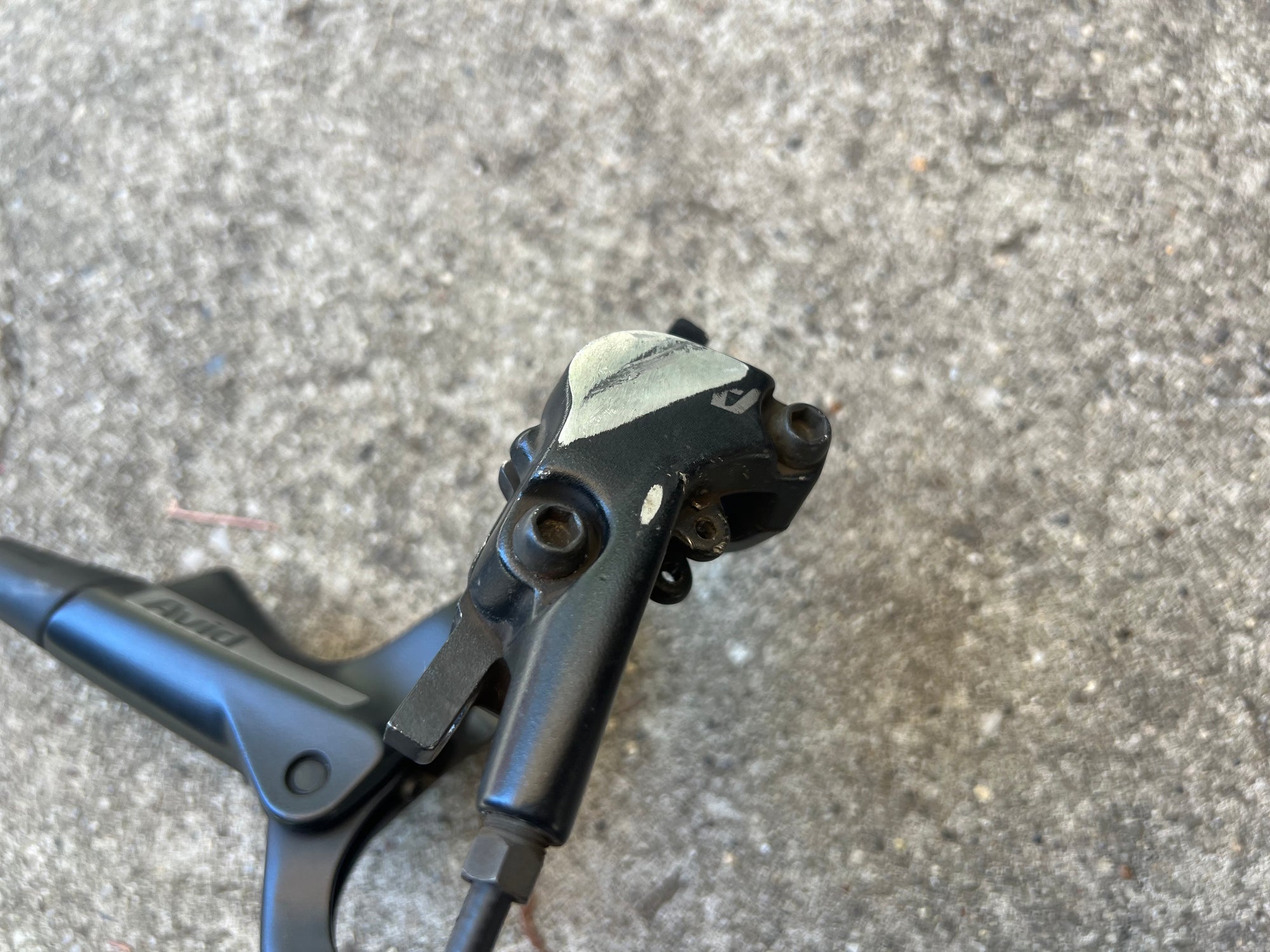 NO PADS Avid Front Hydraulic Disc Brake Black MTB Mountain Bike 2 Piston