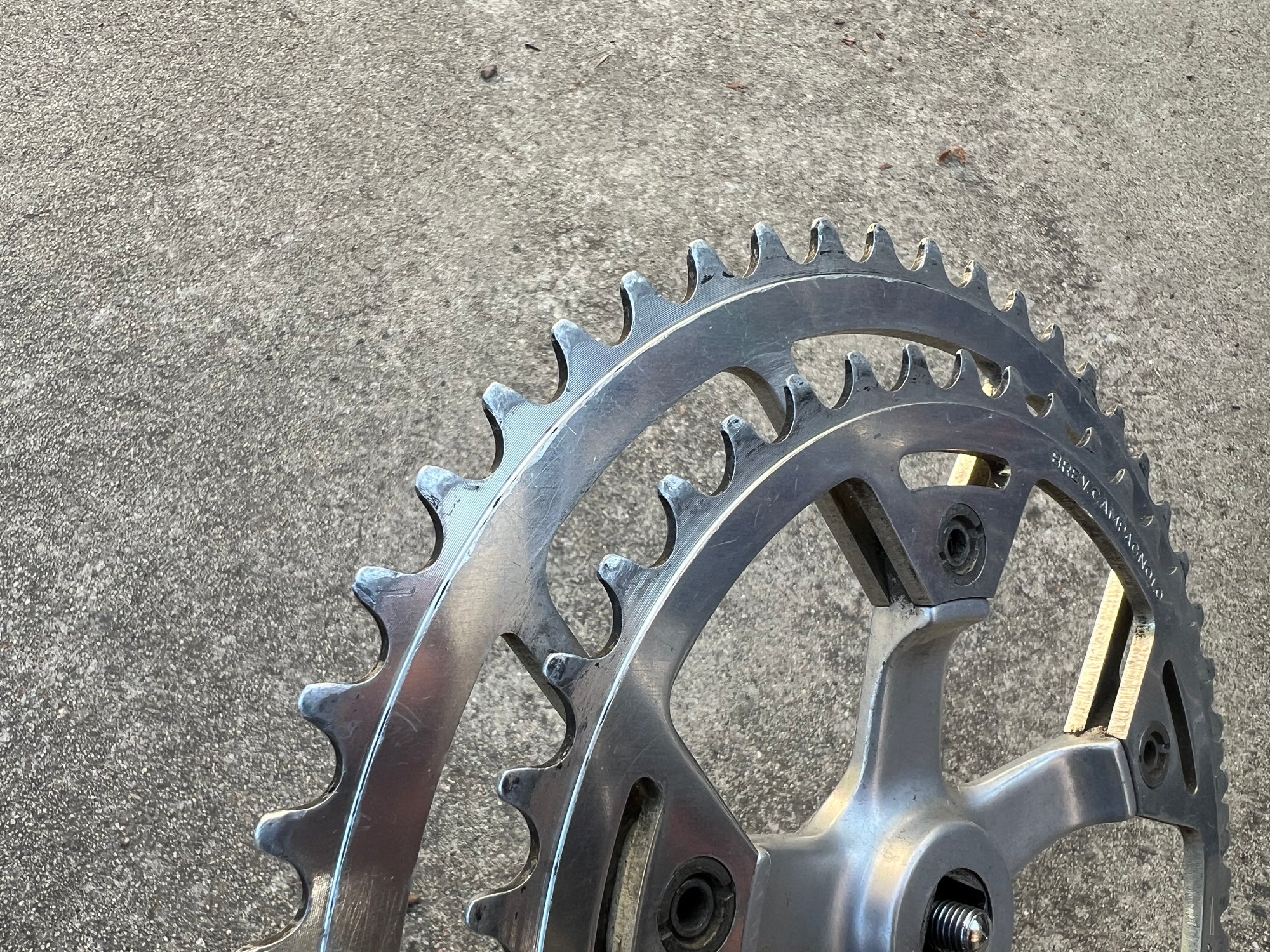 Campagnolo Triomphe Victory Crankset 170mm Double 42-52T Silver Vintage Road
