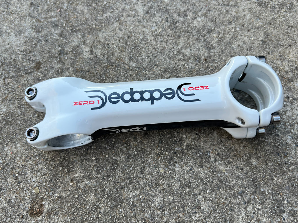 NOS Deda Zero 120x31.8mm 1 1/8” Stem Road Bike White 5 Deg 157g