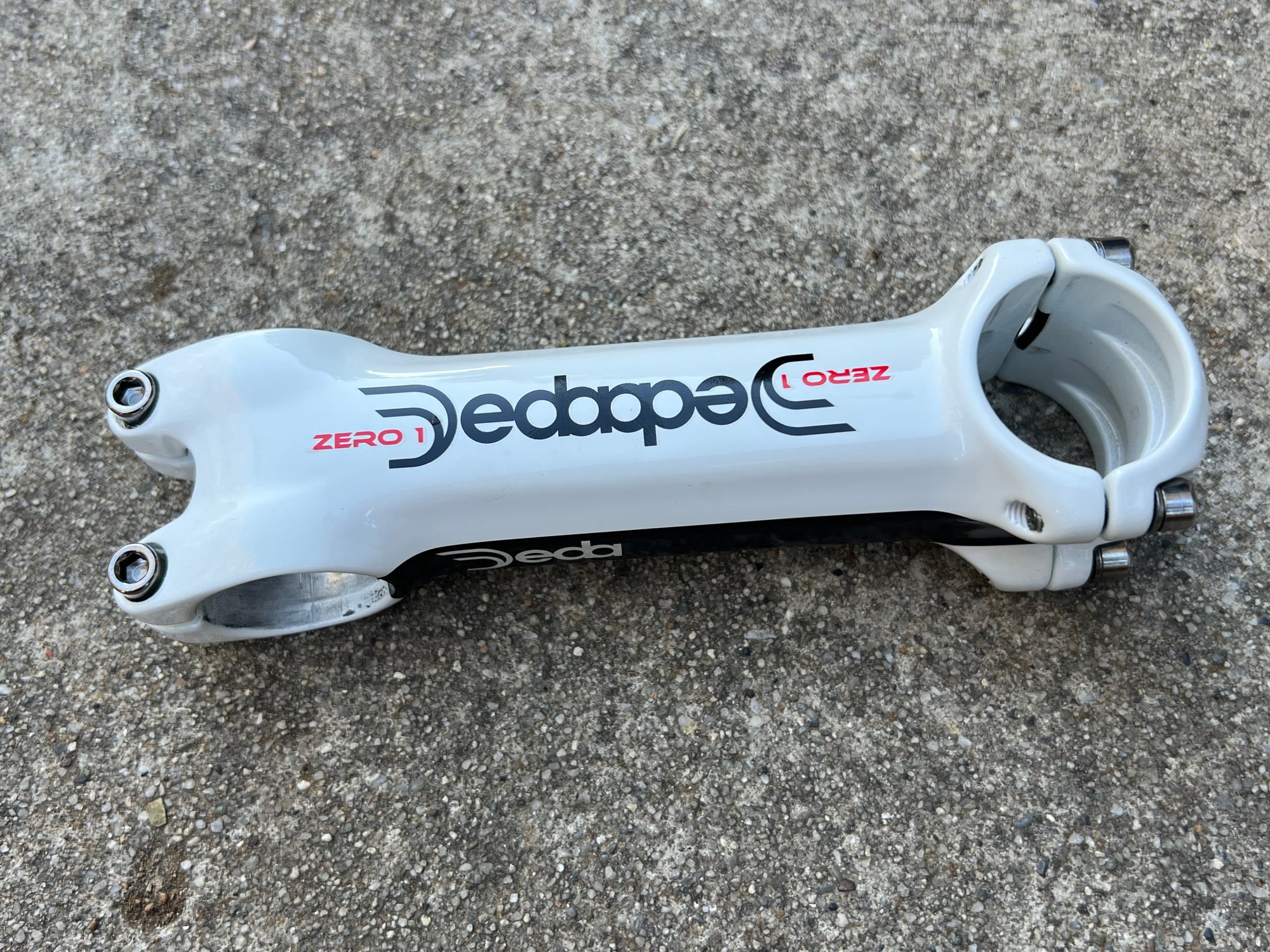 NOS Deda Zero 120x31.8mm 1 1/8” Stem Road Bike White 5 Deg 157g