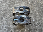 Used Shimano PD-M731 Platform Flat Pedals Vintage MTB Mountain Bike Retro Black Gray-Bicycle Bin