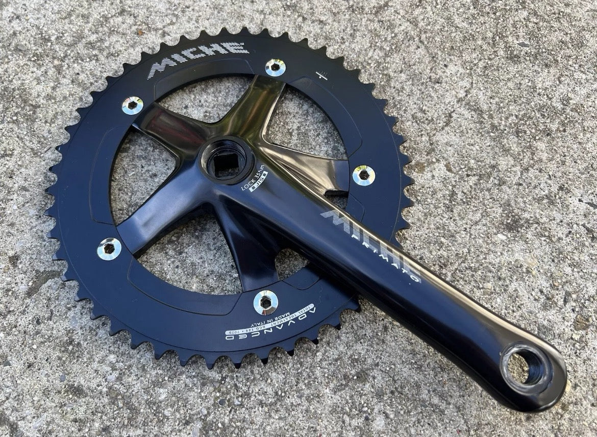 NICE MICHE Primato Crankset & Bottom Bracket BSC JIS 107x68mm 48T 165mm Track  - Image 2