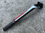 NEW FSA K-Force 27.2x350 Carbon Seatpost Road Bike Gravel CX Black Red Setback-Bicycle Bin
