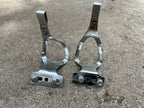 Used Specialized Toe Clips Size Small Vintage Retro Eroica Chrome Steel Road Bike-Bicycle Bin