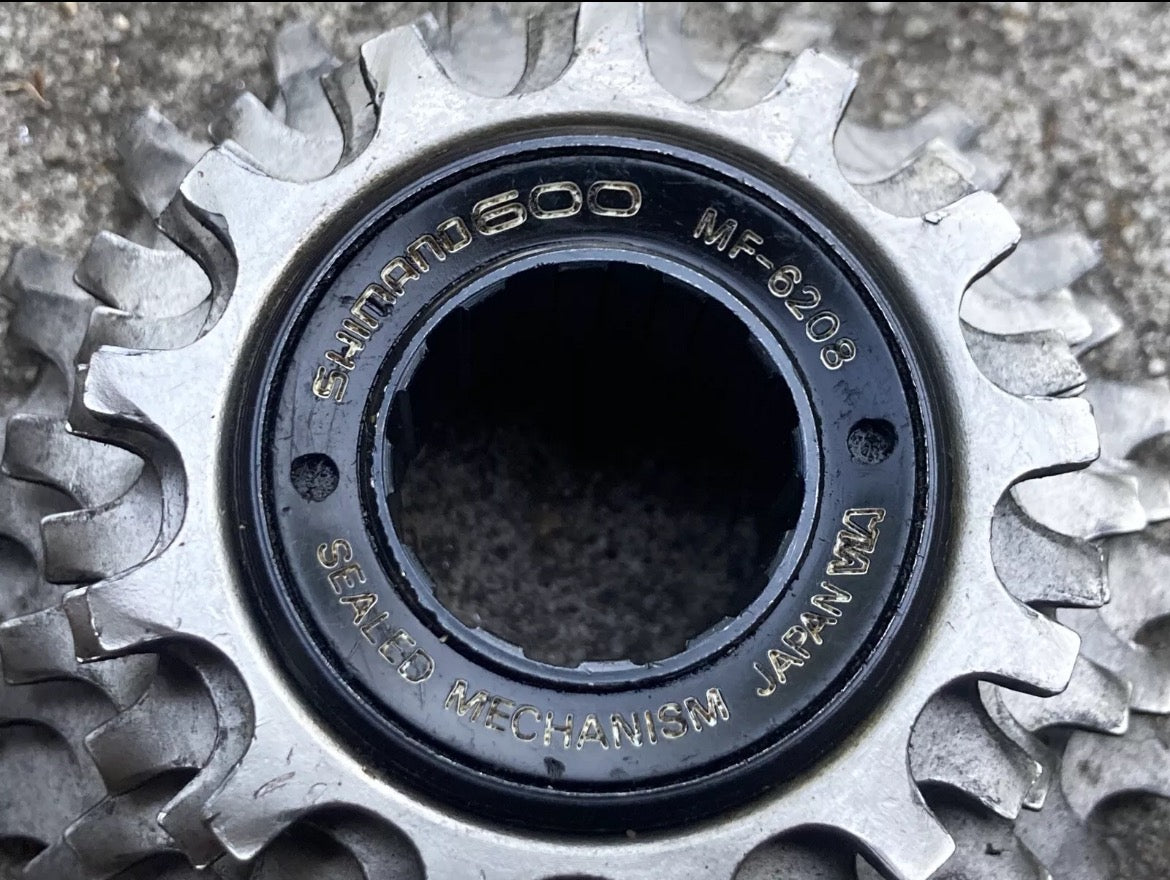 Shimano 600 EX MF-6203 6 Speed 13-21 Freewheel Vintage Retro Road Bike Silver - Image 2
