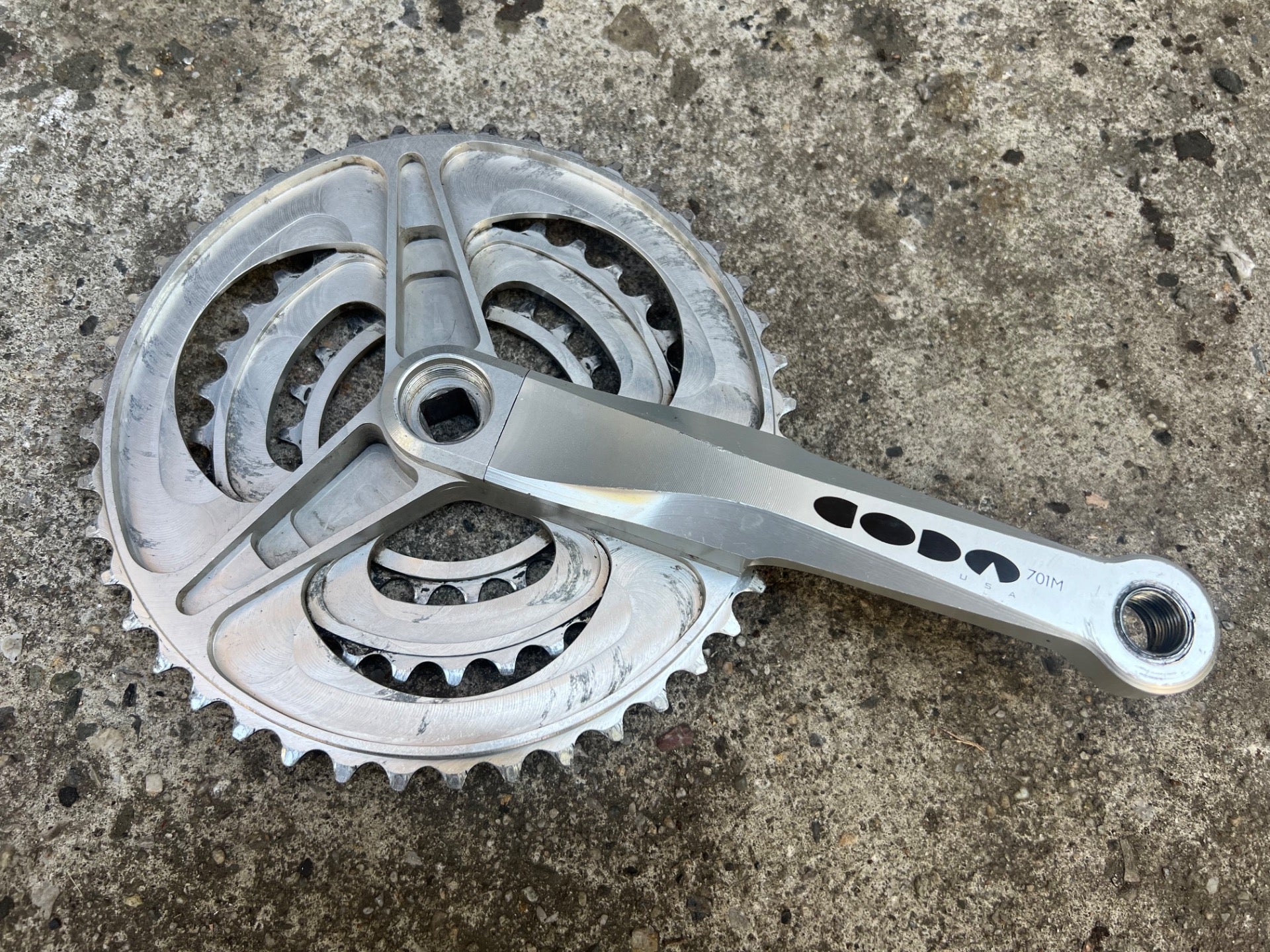 Cannondale CODA 701M 170mm 22/32/44 Crankset Vintage MTB Triple Square Taper  - Image 2