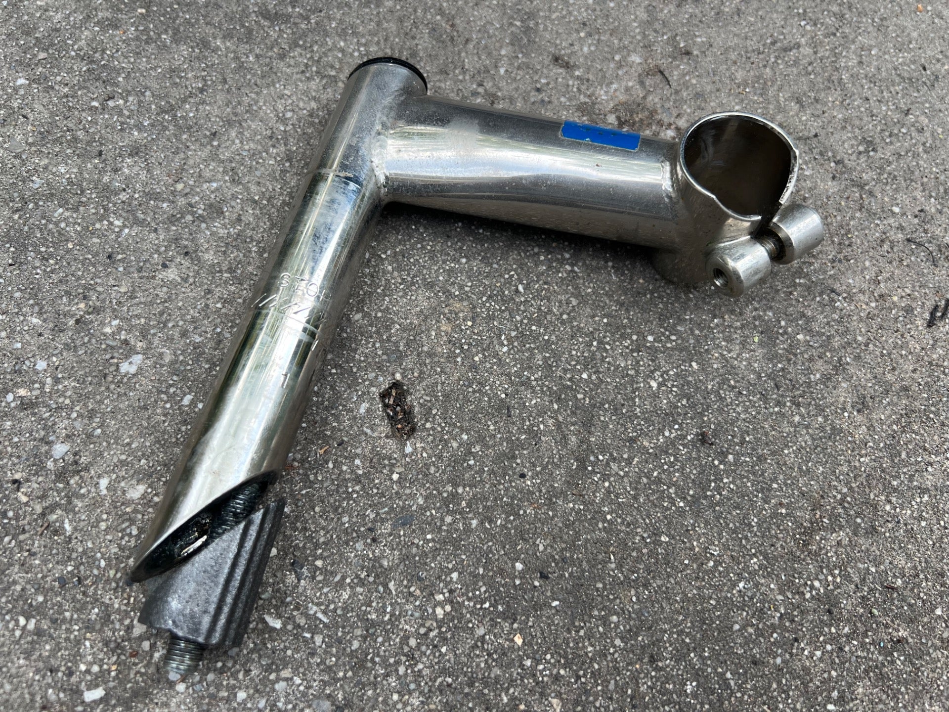 ITM Italmanubri Quill Stem 26.0x100mm 1in Straight Chrome Vintage Retro Road  - Image 2