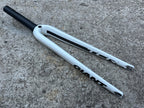 Used Giant TCR Carbon Fork 700c 1 1/4” Threadless White 7.5in Steerer-Bicycle Bin