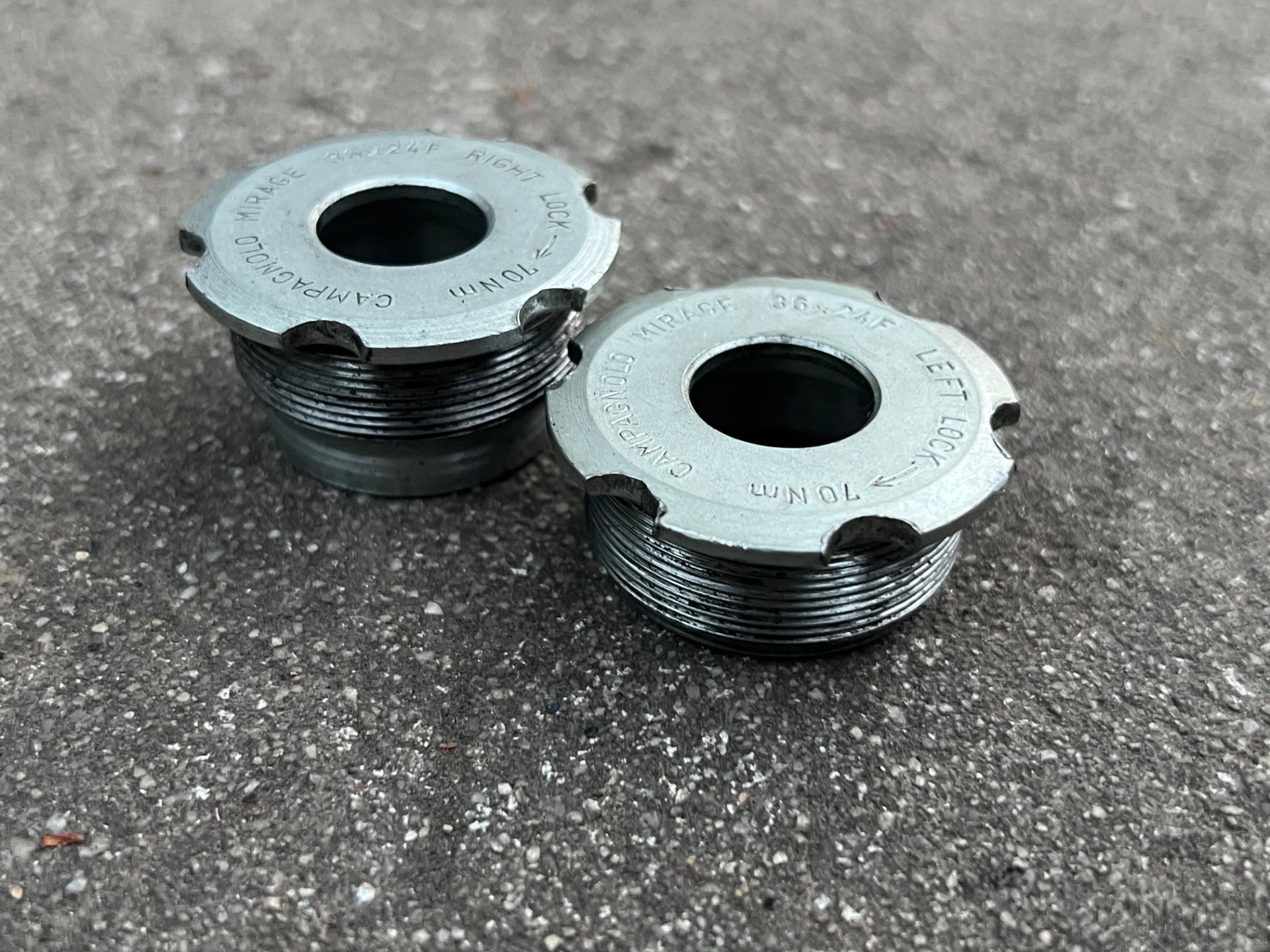 Campagnolo Mirage 36x24 Italian Bottom Bracket Cups Vintage Road Bike Racing  - Image 2