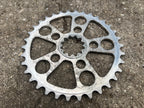 Used White Industies 34T ENO Chainring Silver Vintage Mountain Bike MTB Gravel Retro-Bicycle Bin