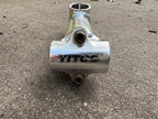 Used Titec 125x25.4mm Threadless Stem 1 1/8” Silver Aluminum MTB Mountain Bike 7 Deg-Bicycle Bin