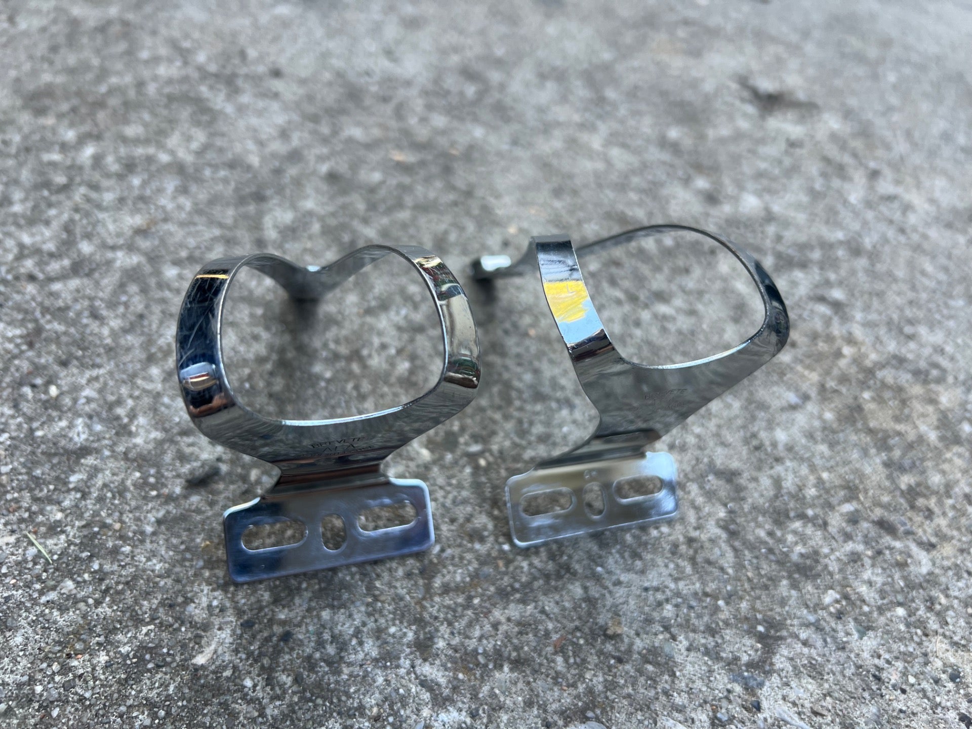 Christophe Special Toe Clips Size Large Vintage Retro Eroica Chrome Road Touring - Image 2