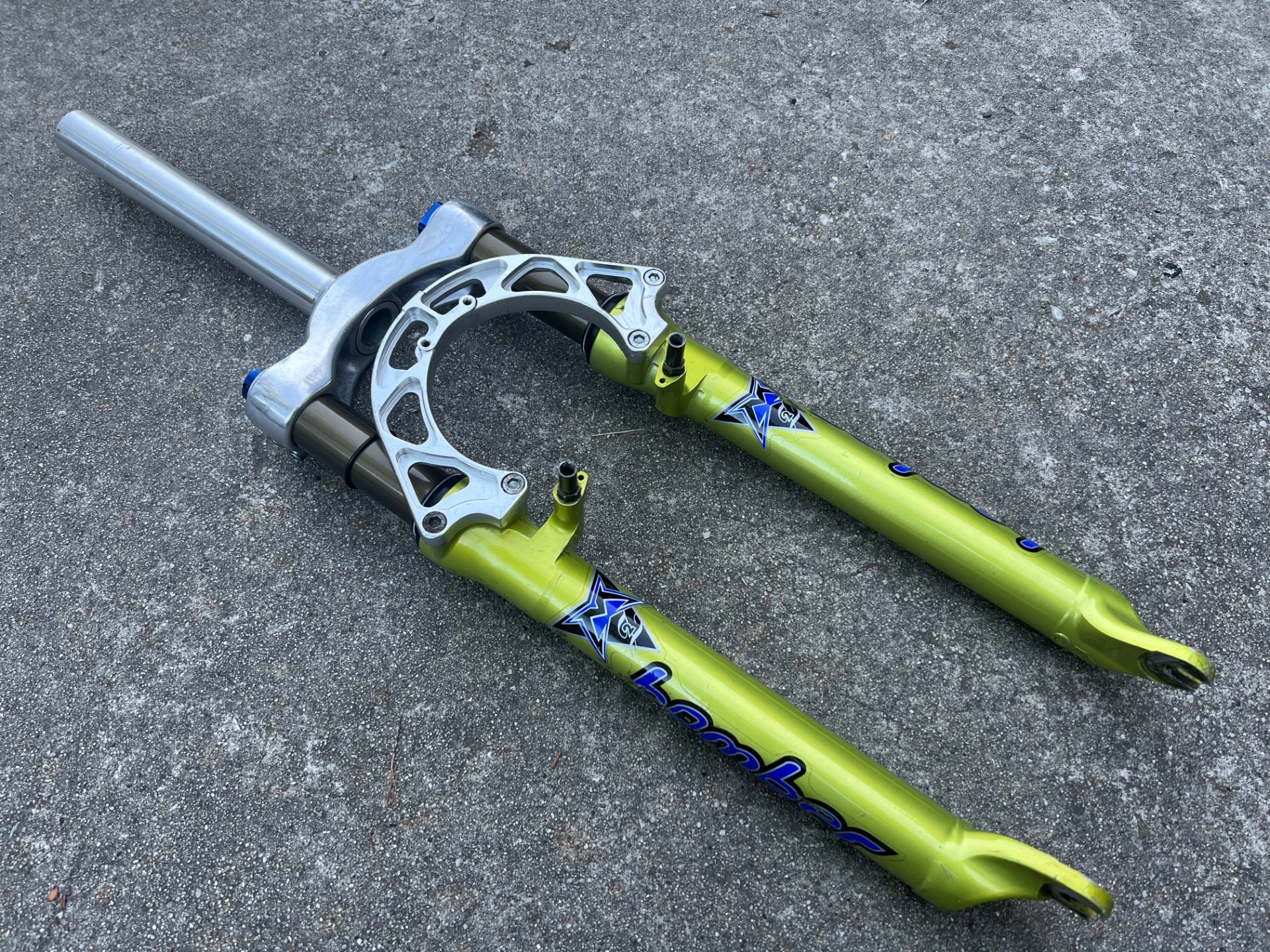 SERVICED Marzocchi Bomber Z2 Fork Acid Green Vintage MTB Mountain 1 1/8” Retro - Image 2