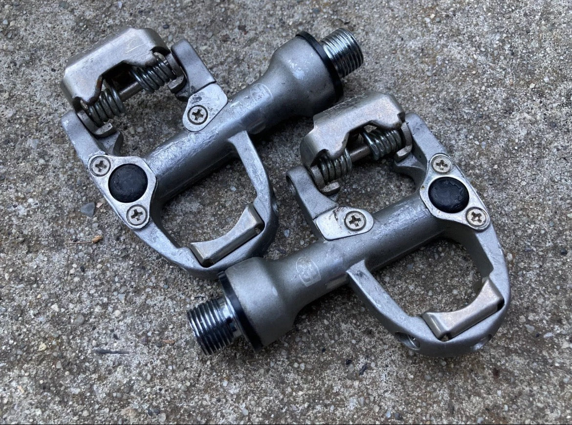 Ritchey Pro SPD-R Road Bike Clipless Pedals Vintage Gray Silver Gravel Retro - Image 2