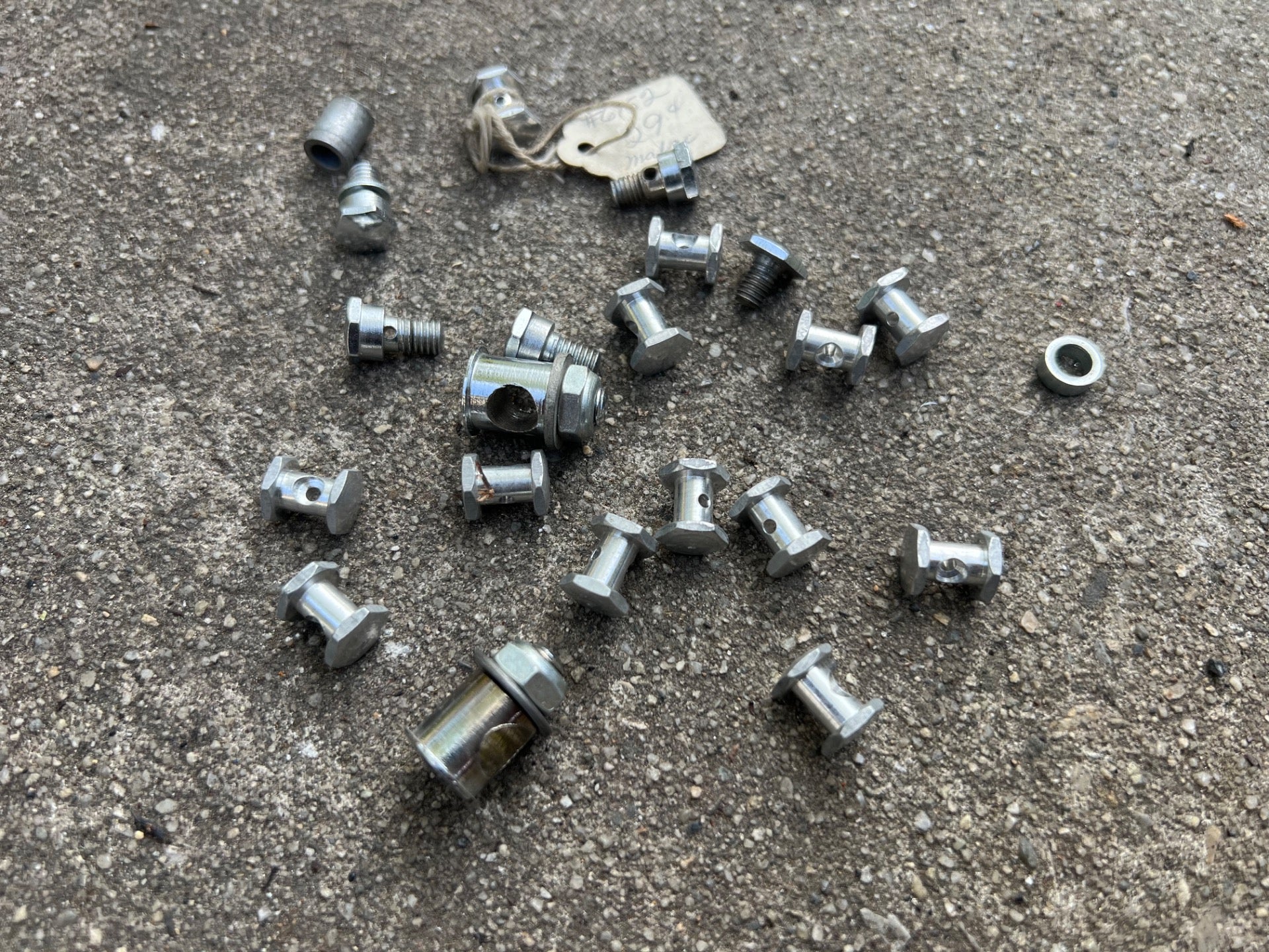 Mafac Brake Parts Lot New Vintage Retro Straddle Cable Clamp Bolt Nut Chrome   - Image 2