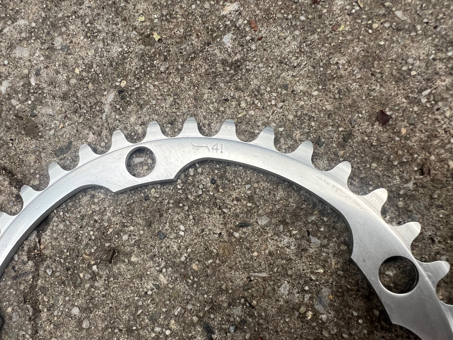 NOS Avocet 144 BCD 41T Chainring Vintage Road Track Bike Silver Retro Small - Image 2