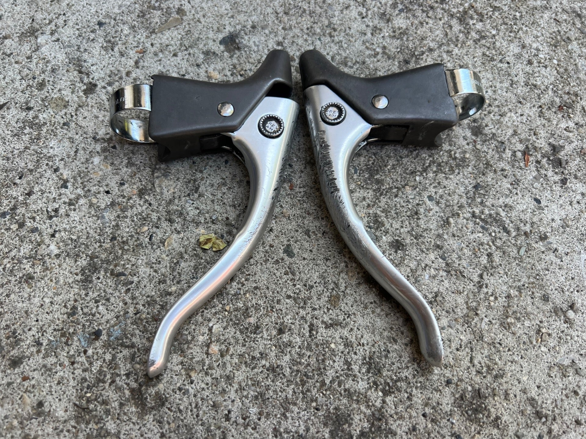 Campagnolo Nuovo Record Brake Lever Set Pair Vintage Road Bike Silver Campy - Image 2