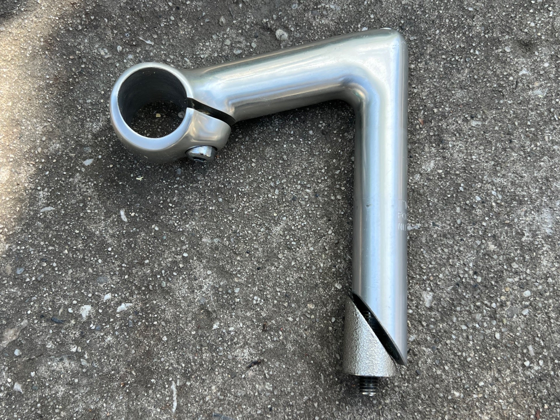 Nitto 100x26.0mm Quill Silver Drop Stem 1” 22.2 Vintage Retro 80’s Bike - Image 2