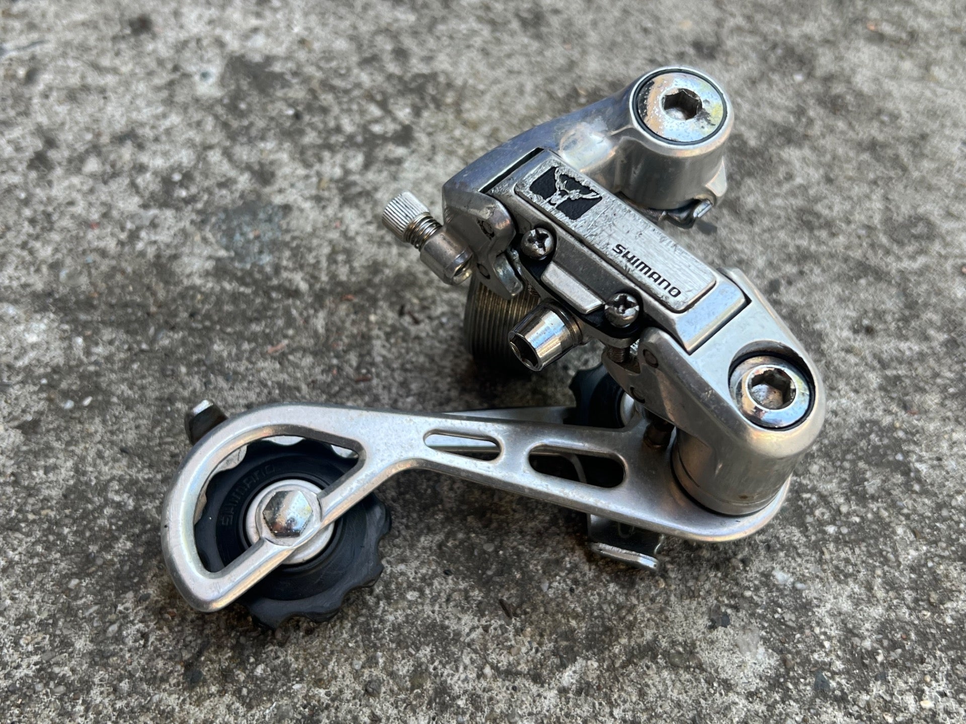 Shimano RD-M700 Deerhead Rear Derailleur Long Cage Retro Deore XT MTB - Image 2