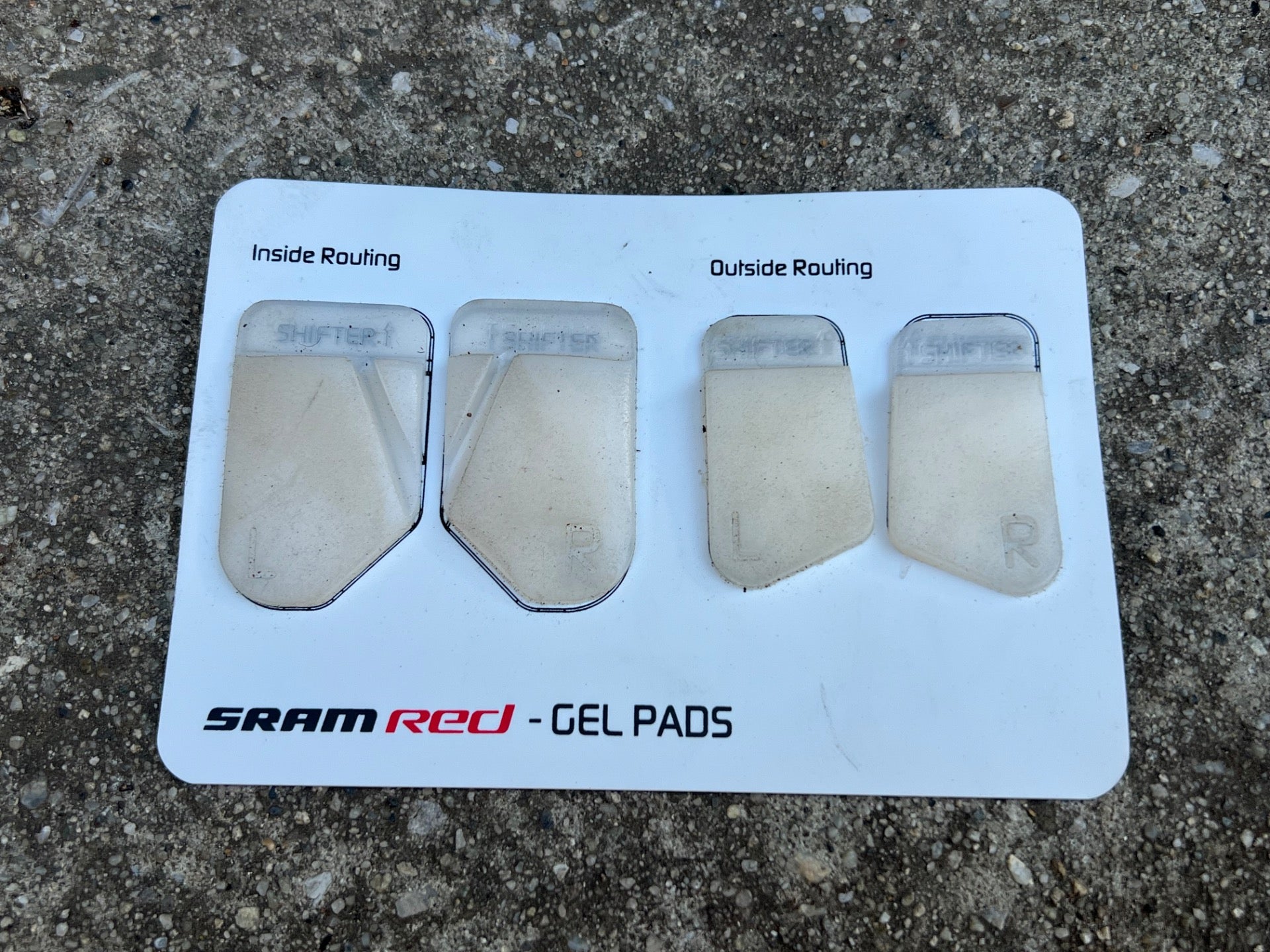 SRAM Red Gel Pads Drop Bar Road Bike Racing Wrap Comfort White Inside & Outside  - Image 2