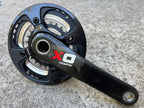 Used SRAM XO Carbon GXP Crankset 175mm 2x10 Double MTB DH 24mm Spindle Black Red-Bicycle Bin