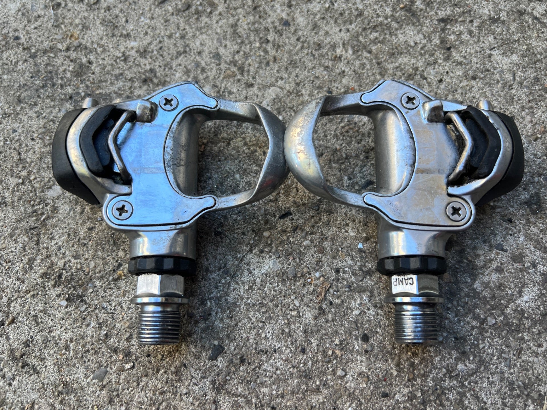 Campagnolo Chorus Clipless Pedals Pro Fit Vintage Road Gravel Gray Campy  - Image 2