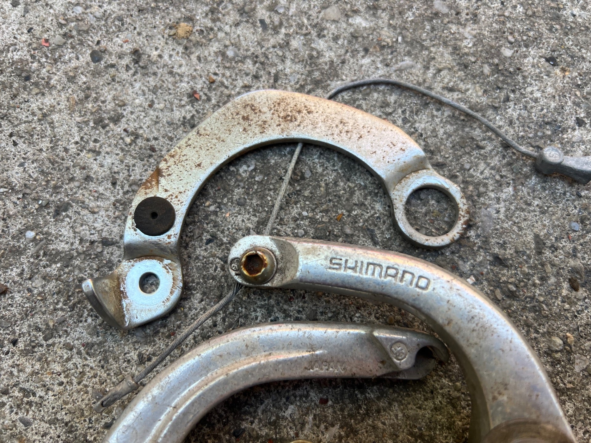 Shimano Exage BR-M453 U Brake Vintage MTB BMX Gray Mountain Touring Retro Rear  - Image 2