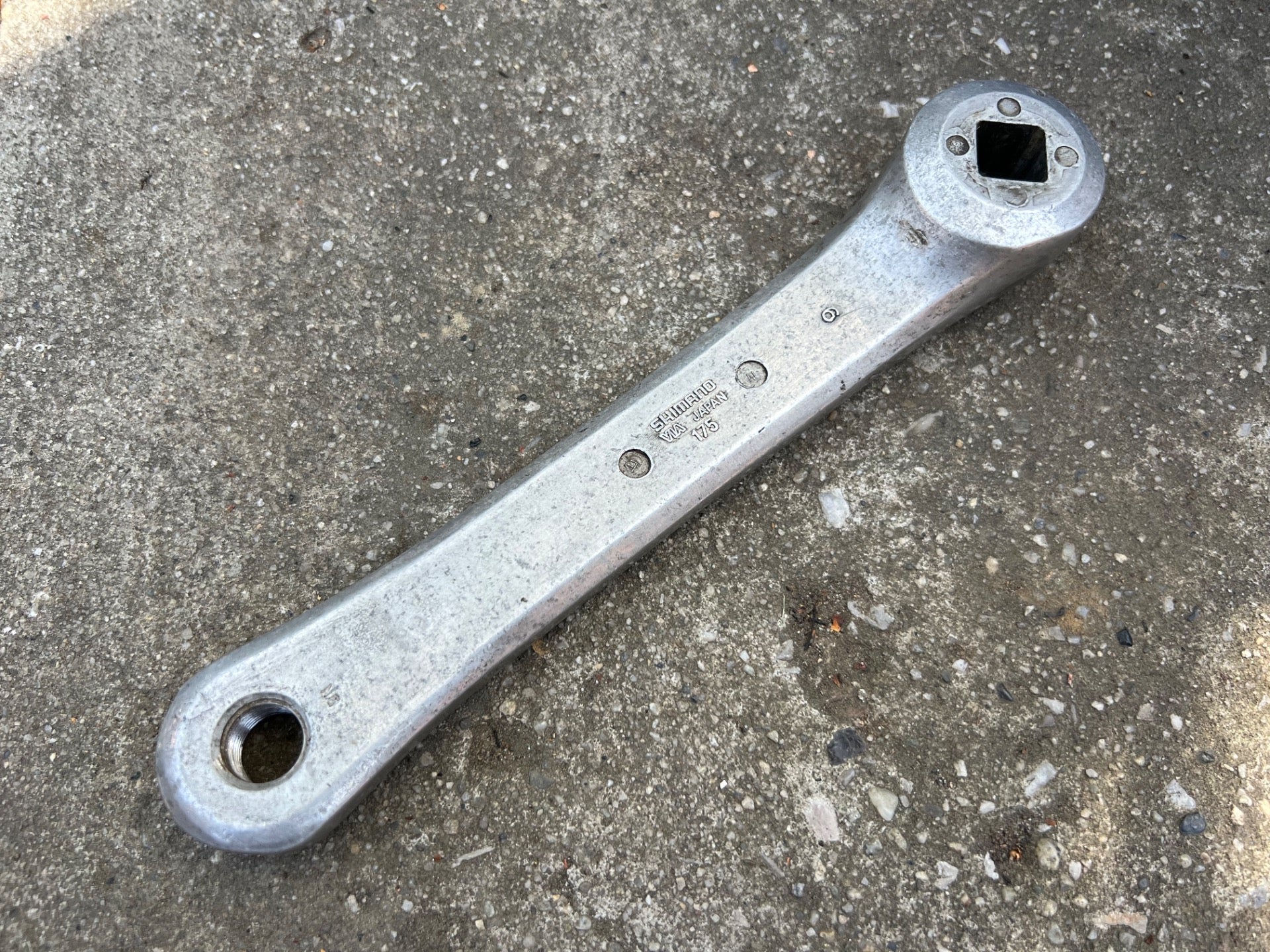 Shimano 175mm Generic Non Drive Side Left Crank Arm Square Taper Exage Altus  - Image 2