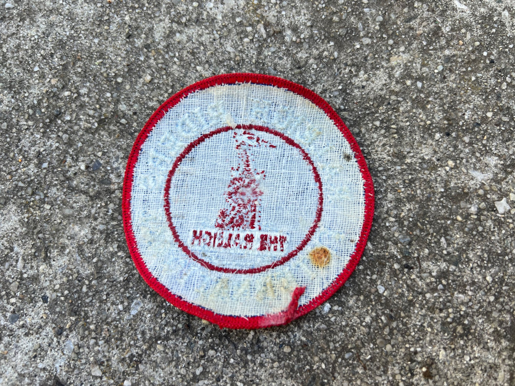 Raleigh Riders International Vintage Patch 3” Diameter Blue Red Retro Road Bike - Image 2