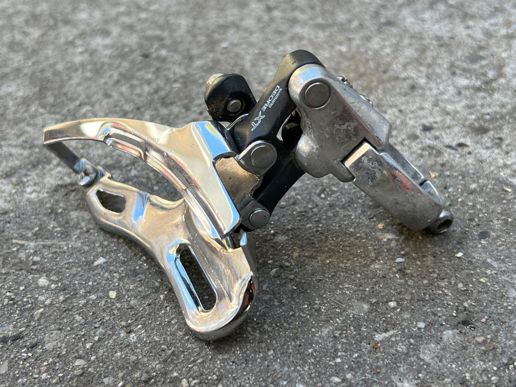 Used Shimano Deore XT FD-M737 31.8mm Top Pull Front Derailleur Triple 3x8 Vintage-Bicycle Bin