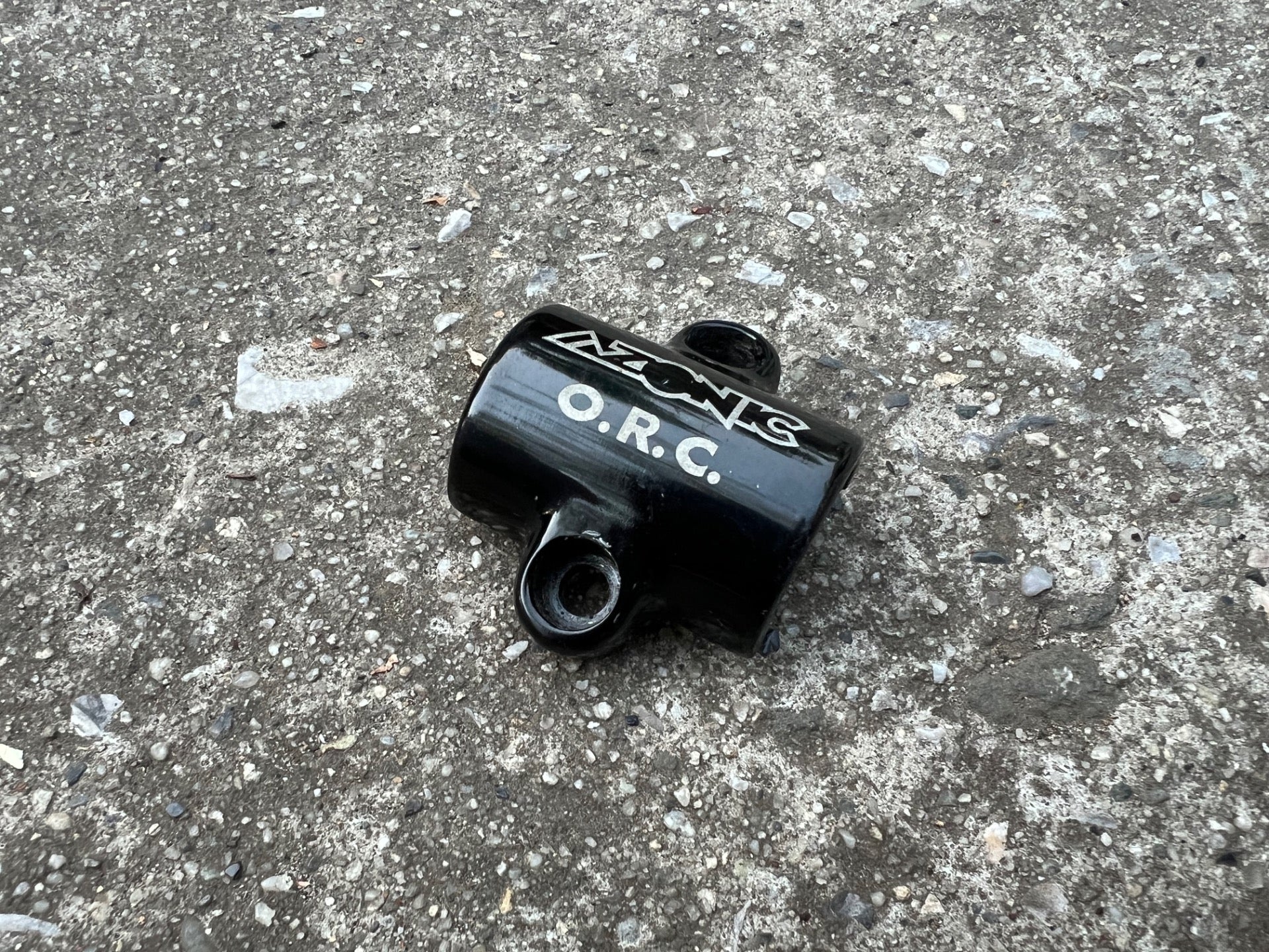 Azonic 25.4mm Stem Handlebar Bar Faceplate Clamp Black Vintage MTB Retro  - Image 2