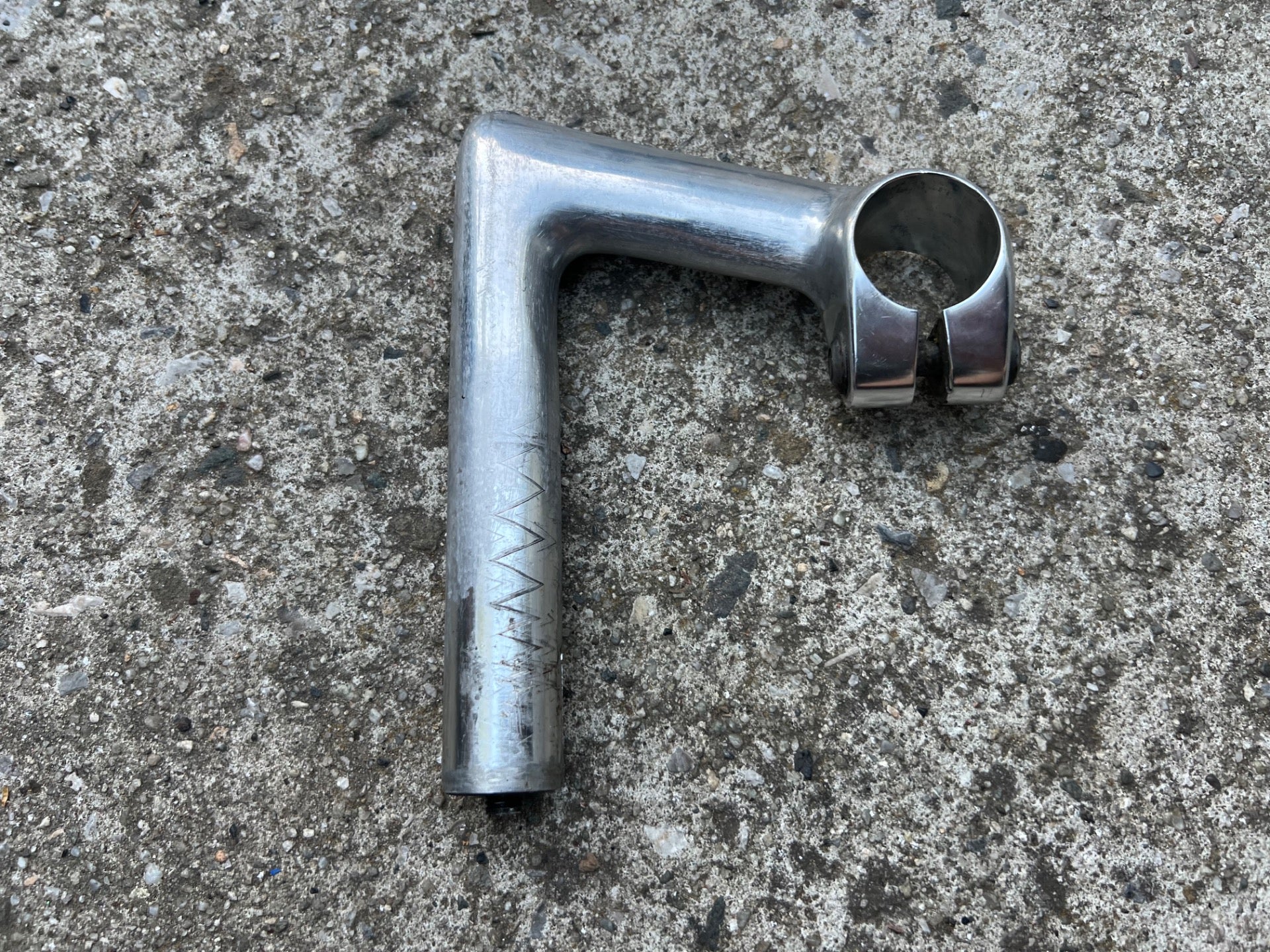 3TTT Quill Stem 26.0x90mm 1” Vintage Retro Silver Road Bike Gray Touring Drop  - Image 2
