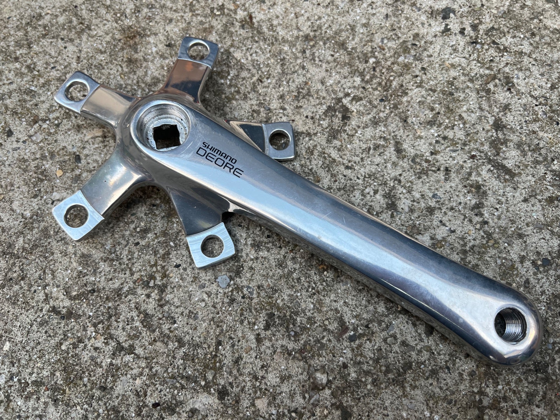 Shimano Deore FC-MT60 170mm Cranks 110/74 BCD Vintage Retro Mountain Bike MTB   - Image 2