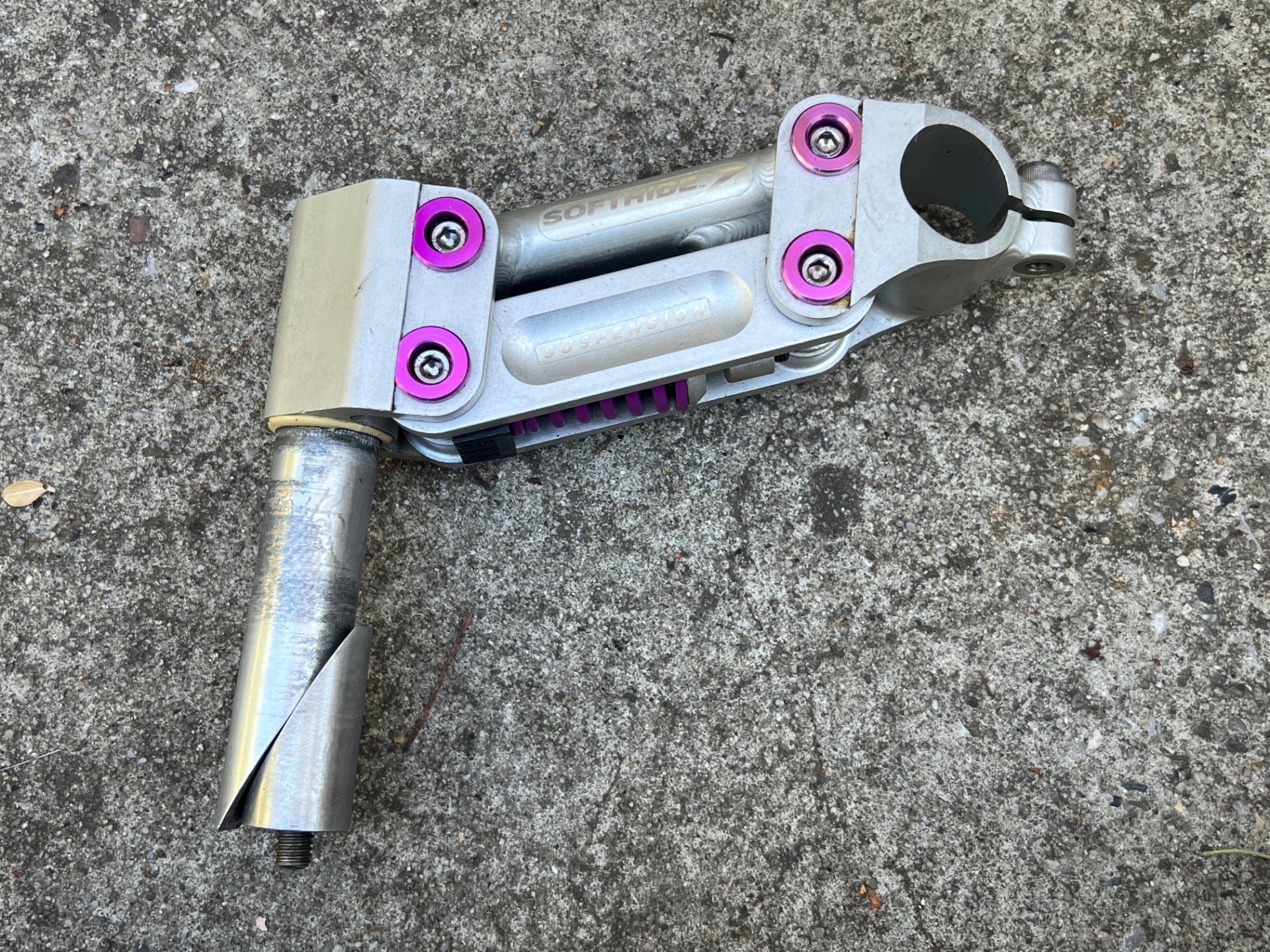 NICE Softride Suspension Stem 1” 1in 135x25.4mm Vintage Retro Mountain Bike MTB  - Image 2