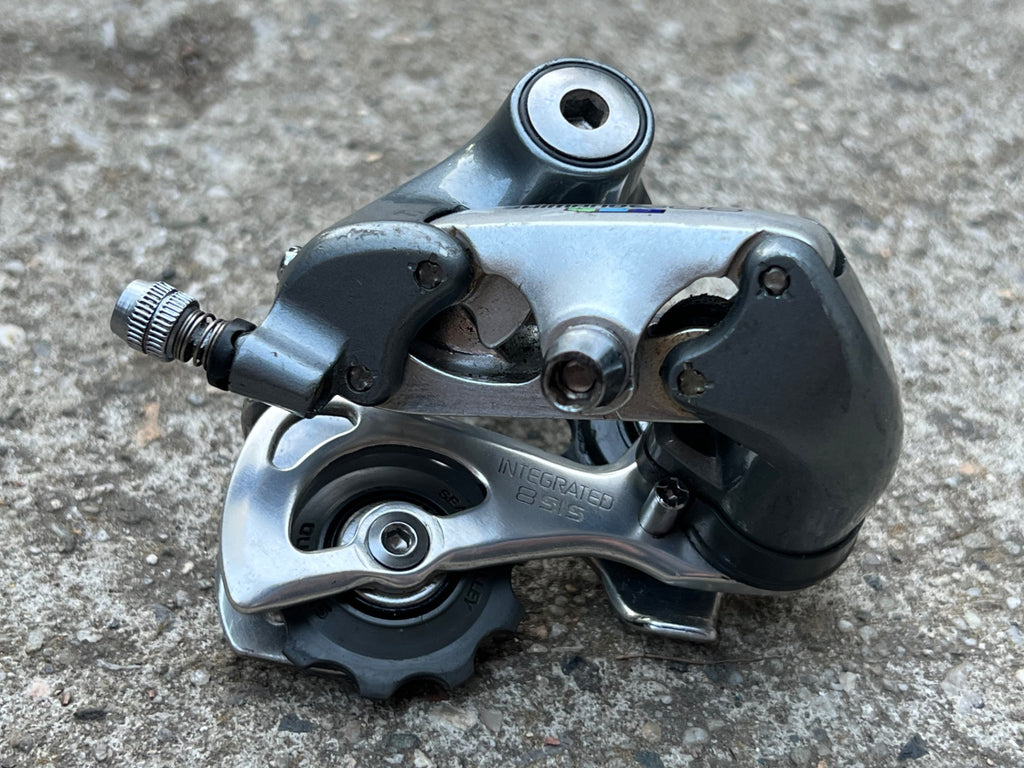Used Shimano RD-6401 Short Cage Rear Derailleur 8 Speed Vintage Retro Road Bike Gray-Bicycle Bin