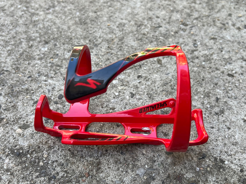 Specialized Carbon Water Bottle Cage Red Black Road Mountain Gravel Bike MTB  - Image 2