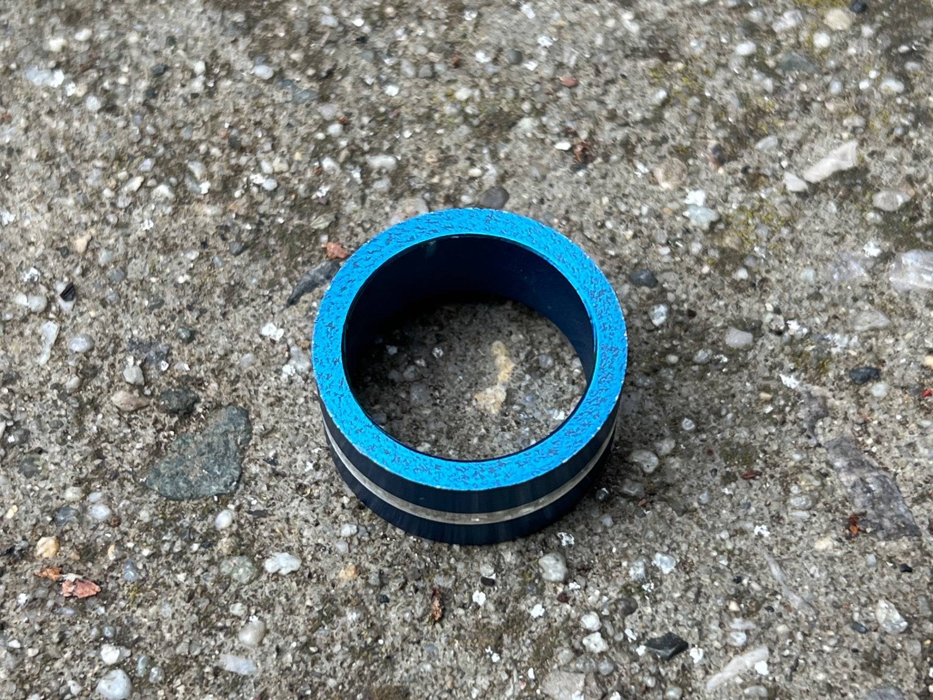 NOS 21.1mm 1/2in Height BMX Stem Stiffener Flex Fighter Blue Vintage Retro - Image 2